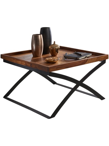 KADIMA DESIGN Couchtisch WL5.595 63x39x63cm Massivholz / Metall Sofatisch,
