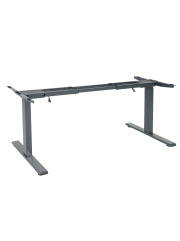 MCW Gestell für Schreibtisch D40 elektrisch höhenverstellbar, Anthrazit-grau