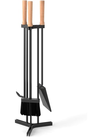 COSTWAY Kaminbesteck in Schwarz