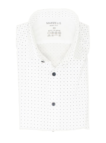 MARVELIS Body Fit Easy To Wear Hemd in Weiß