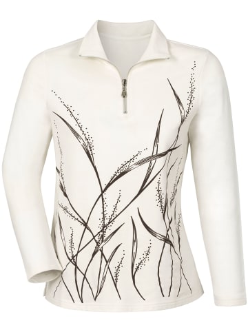 WITT WEIDEN Winter-Shirt in wollweiß-gemustert