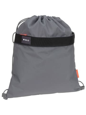 Bold School String Bag anthracite in grau