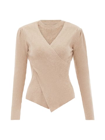 faina Women Sweater in Beige