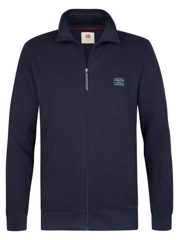 Petrol Industries Sweatshirt mit Zip-Kragen steelcrest in Blau