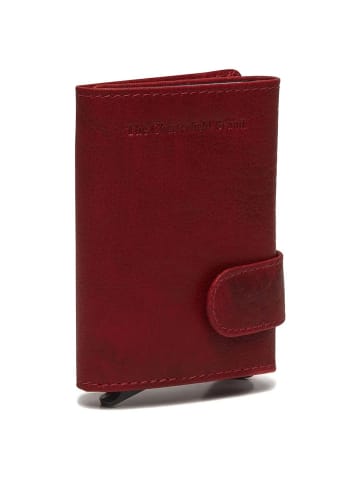 The Chesterfield Brand Portland - Kreditkartenetui 6cc 10 cm RFID (light grey) in rot