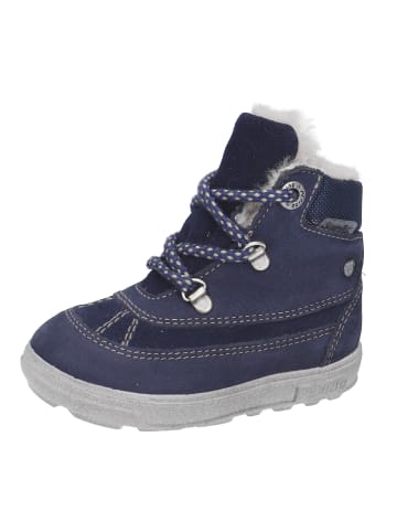 PEPINO Lauflern Schnürstiefel Warmfutter Winterboot in blau