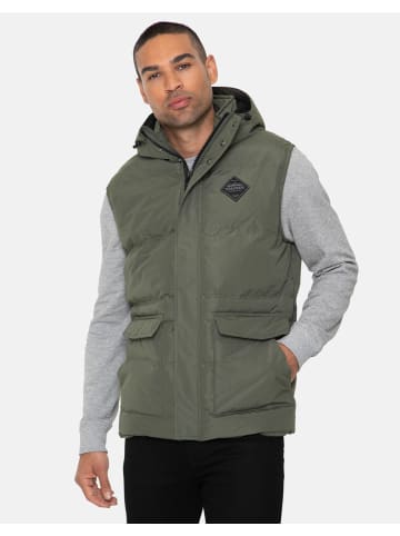 Threadbare Steppweste THB Jacket Gilet Athletic in Khaki