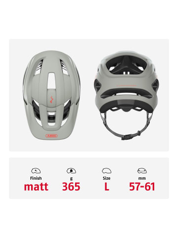 ABUS Fahrradhelm CliffHanger in chalk grey