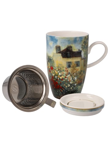 Goebel Teetasse mit Deckel und Sieb " Monet  Das Künstlerhaus " in Bunt
