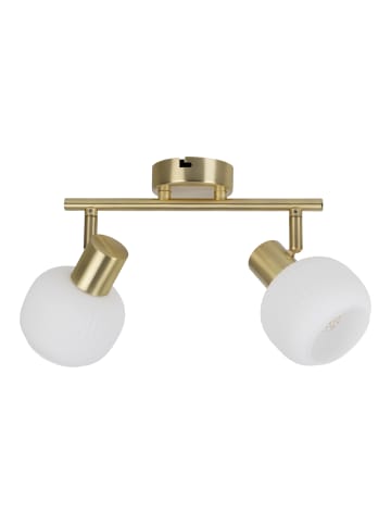 näve Deckenleuchte "LEARTA" in messingmatt - (L)25 cm x (B)10 cm x (H)18.5 cm