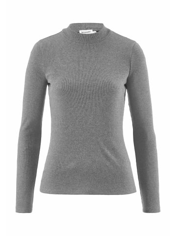 Hessnatur Rib Longsleeve Slim in grau