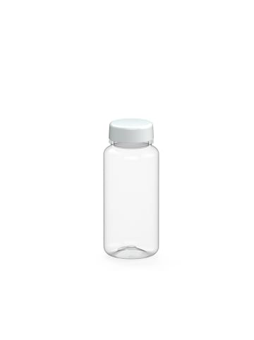 elasto Trinkflasche "Refresh" in transparent/weiß - 400 ml