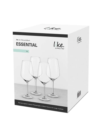 like. by Villeroy & Boch 4er Set Rotweingläser Essential 200 ml transparent in transparent