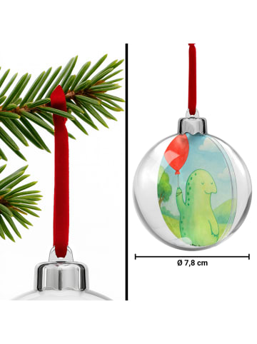 Mr. & Mrs. Panda Weihnachtskugel Schildkröte Luftballon Design o... in Weiß