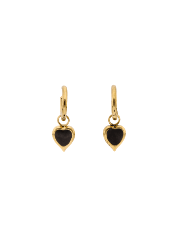 myMo at night Women Pair Of Earrings in Gold Black