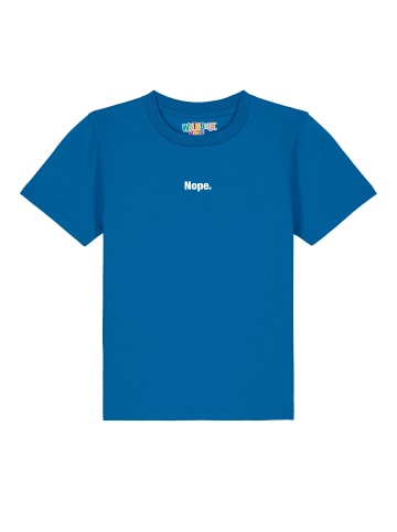 wat? Apparel T-Shirt Nope in Blau