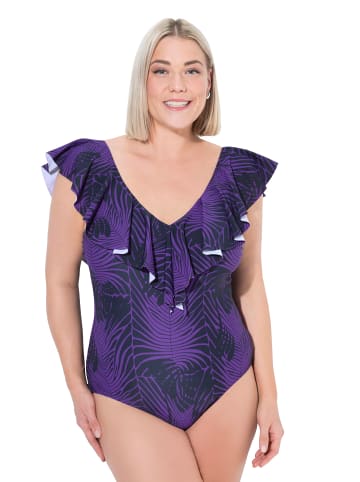 Ulla Popken Badeanzug in violett