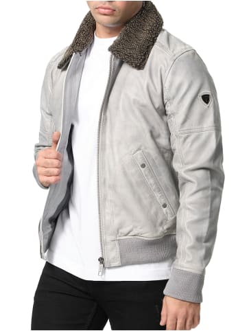 Tazzio Lederjacke "A801" - in Grau