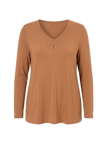 MIAMODA Langarmshirt in zimtbraun