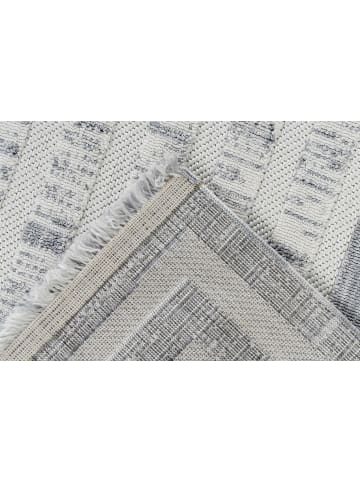 Kayoom Kurzflor Teppich Sarai 125 in grau - rechteckig