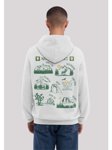 F4NT4STIC Hoodie US National Parks Montage in off-white
