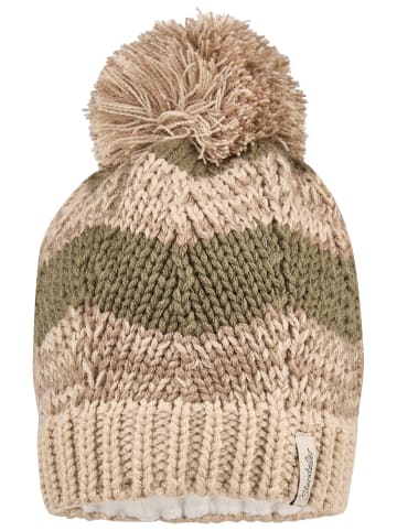 Sterntaler Bommelmütze Melange in braun