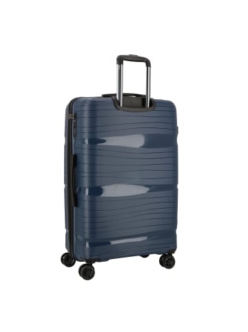 D&N Travel Line 4300 4 Rollen Trolley L 78 cm in dunkelblau