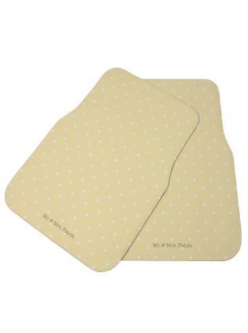 Mr. & Mrs. Panda Auto Fußmatte Anker Blau ohne Spruch in Gelb Pastell