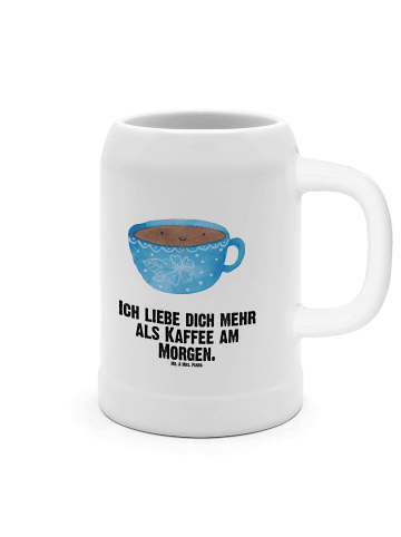 Mr. & Mrs. Panda Bierkrug Kaffee Tasse mit Spruch in Weiß