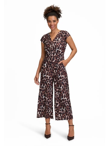 BETTY & CO Jumpsuit kurzarm in Brown/Nature