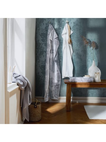 Erwin Müller Frottier Gästetuch 4er-Pack Bühl in weiß/silber