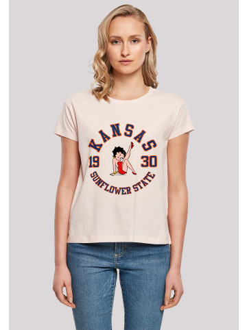 F4NT4STIC Box Tee Betty Boop Kansas Sunflower State in pink