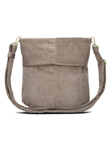 Zwei Mademoiselle.M Schultertasche 27 cm cord mocca