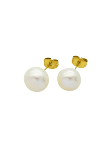 Bungsa Ohrstecker in Weiß