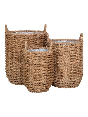 ebuy24 Übertopf Hue 3er Set Natur 31 x 49 cm