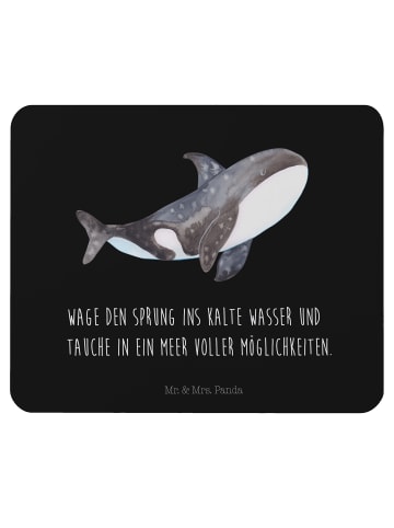 Mr. & Mrs. Panda Mauspad Orca mit Spruch in Schwarz