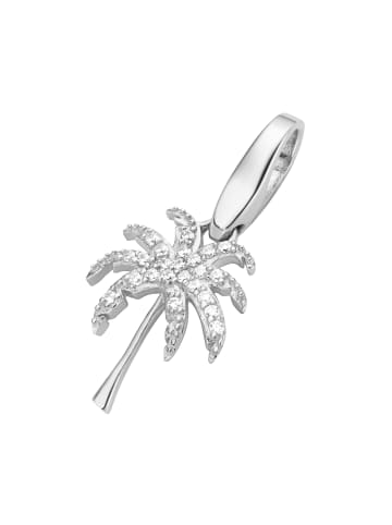 Giorgio Martello Milano Charm Palme Mit Zirkonia in Weiss