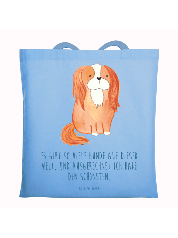 Mr. & Mrs. Panda Badetasche Hund Cavalier King Charles Spaniel m... in Sky Blue