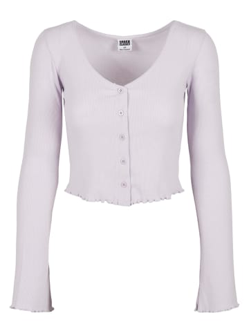Urban Classics Urban Classics Damen Ladies Cropped Rib Cardigan in softlilac