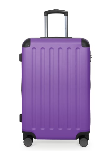 Hauptstadtkoffer Spree - 3er Koffer-Set Trolley Gepäckset, TSA, 4 Rollen (S, M & L) in Aubergine