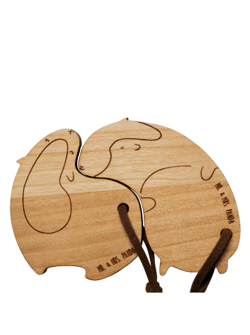 Mr. & Mrs. Panda Schlüsselanhänger Liebe Meerschweinchen ZweiMensch... in Braun