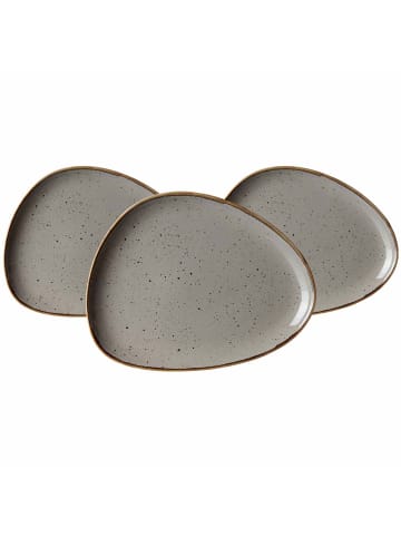 Ritzenhoff & Breker 3er Set Speiseteller Taste 31 x 24 cm in taupe