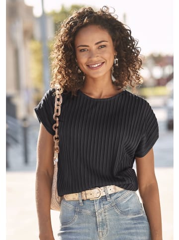 LASCANA T-Shirt in schwarz