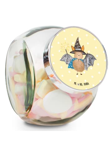 Mr. & Mrs. Panda Kaffeedose Fledermaus Zauberer ohne Spruch in Gelb Pastell