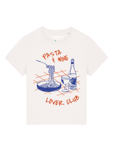 wat? Apparel T-Shirt Pasta lover club in Off White