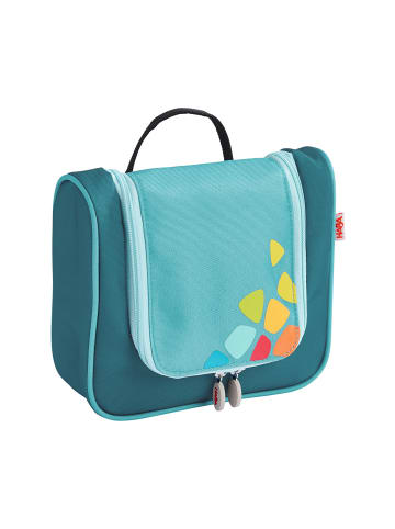 Haba Kinderkoffer Schranktrolley 4 Rollen und Kulturbeutel in Petrol