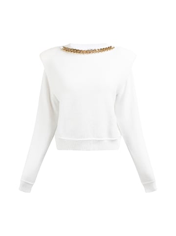 faina Damen Strickpullover in Weiss