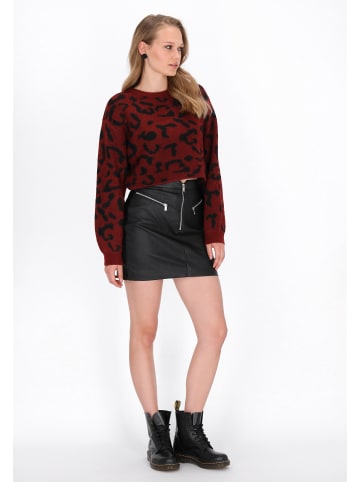 myMo ROCKS Sweater in wine red black