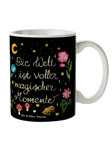 Mr. & Mrs. Panda Kaffeebecher Magische Welt mit Spruch in Bunt