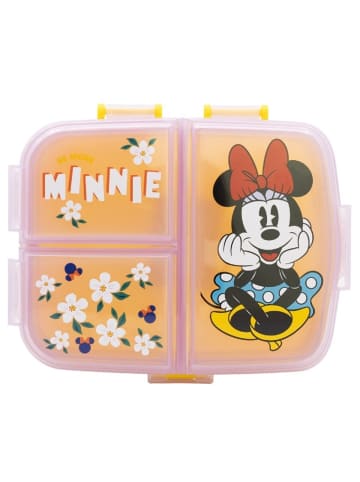 Disney Minnie Mouse Disney Minnie Mouse Kinder Brotdose XL – Lunchbox mit 3 Fächern & in Gelb